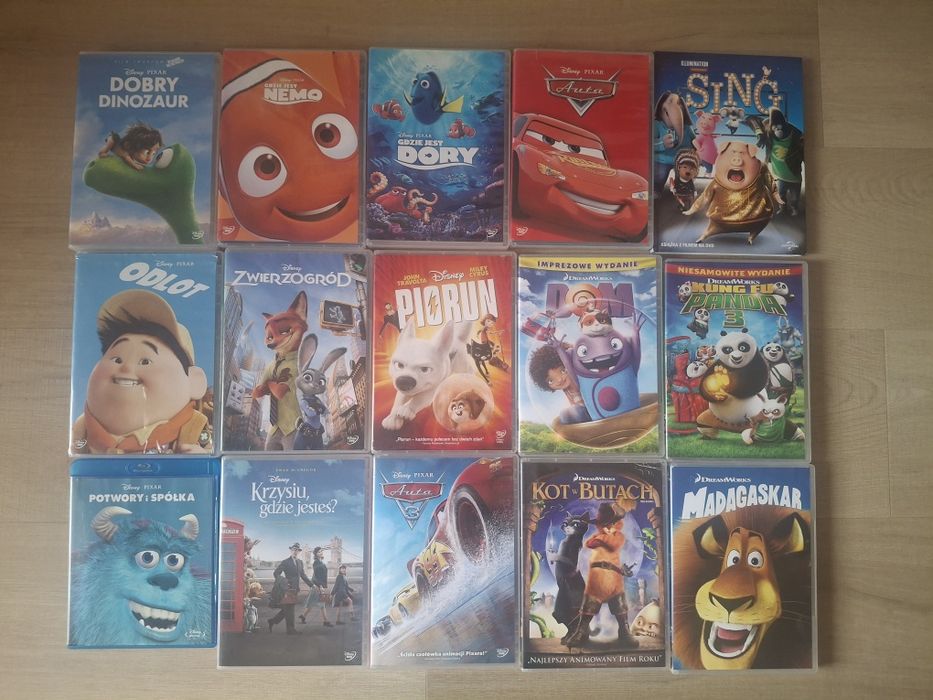 Zestaw 15 filmów DVD i bleray  Disney Pixar-Dream Words