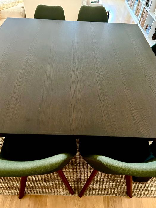 Mesa quadrada madeira maciça