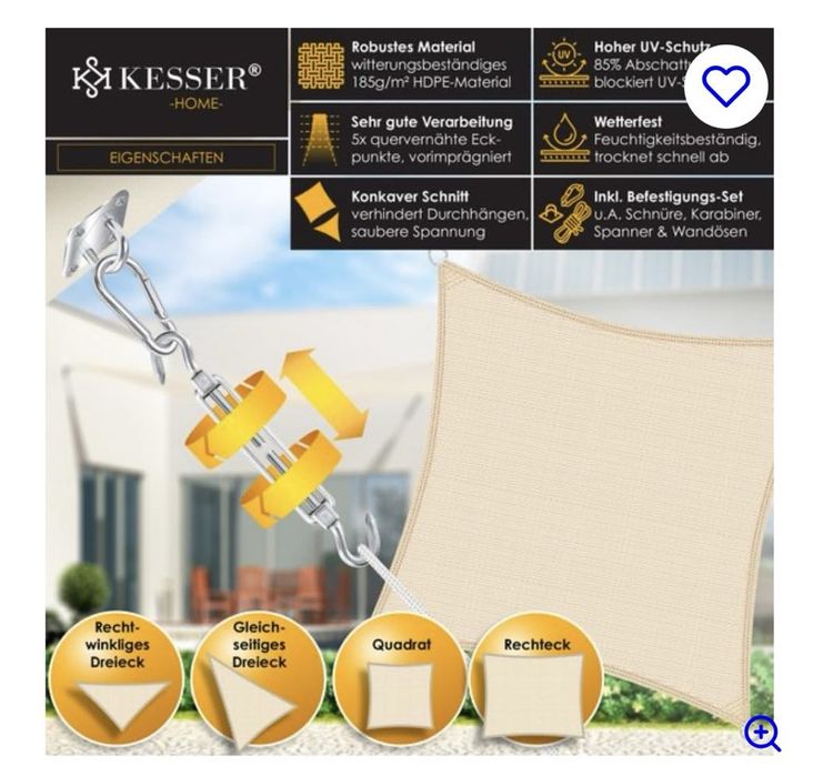 Żagiel przeciwsłoneczny, Kesser