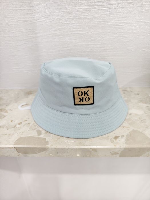 Kapelusz New bucket hat french blue błękitno-kremowy bez