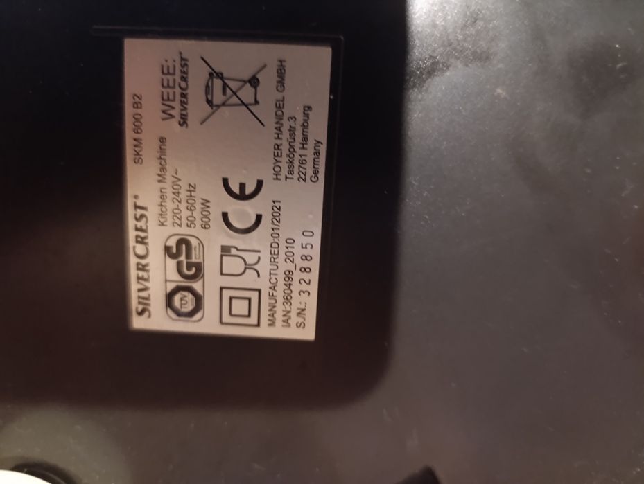 Robot kuchenny Silvercast uszkodzony na części