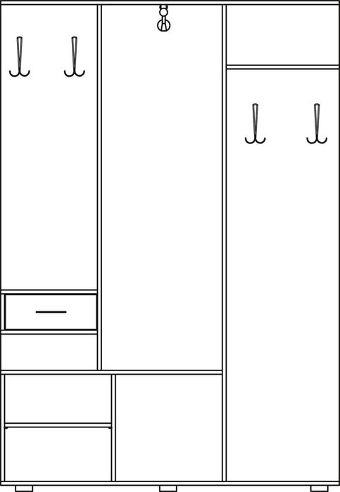Прихожая, передпокій, мебель в прихожую, вешалка, тумба для обуви