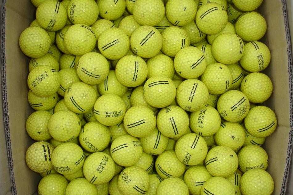 200szt piłki golfowe range - żółte stan BDB