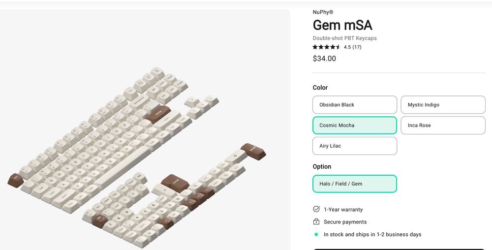 Teclado Mecânico Custom NuPhy Gem80 | Como Novo | RGB | Wireless64297532798081122