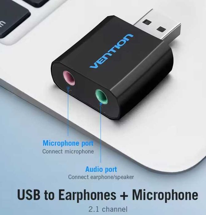 USB Зовнішня звукова карта Vention USB