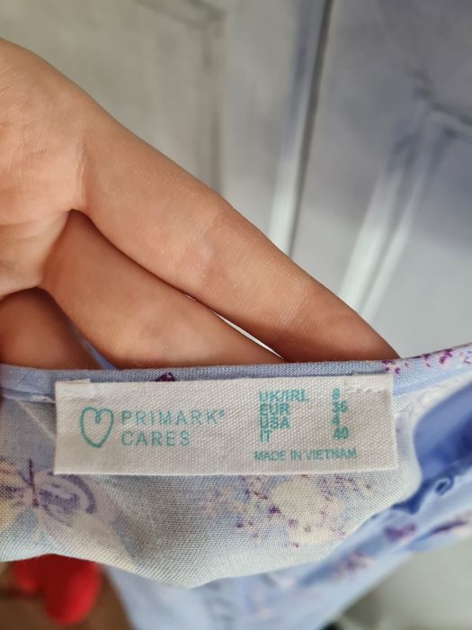 Sukienka błękitna z wiskozy S 36 coquette niebieska wiskoza