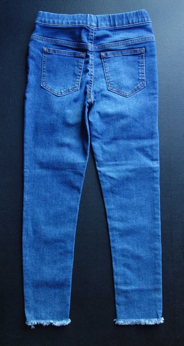 Novas Calças ganga Jegging menina 8-9 anos mid rise