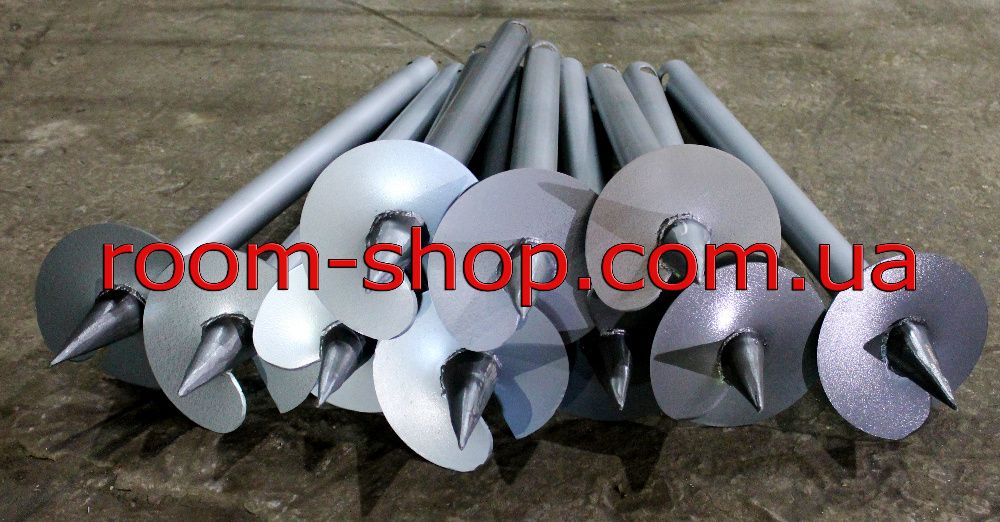 Геошуруп, сваи винтовые, гвинтові палі, монтаж, производство, СКИДКИ