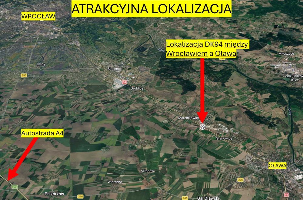 Działka budowlana inwestycyjna w Stanowicach