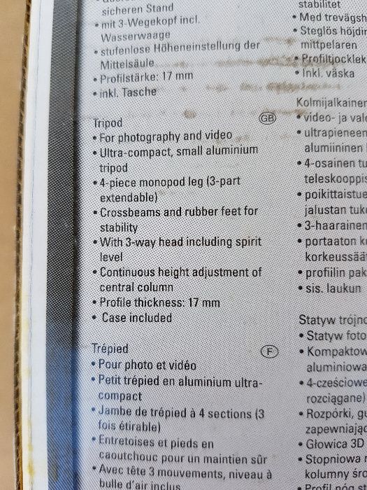 Suporte HAMA para maquina fotografica