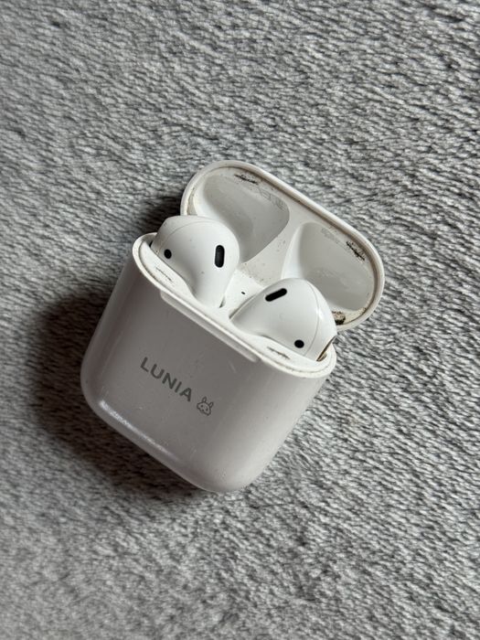 Apple AirPods 2 | Oryginalne | Grawer "LUNIA" | Etui + Słuchawki