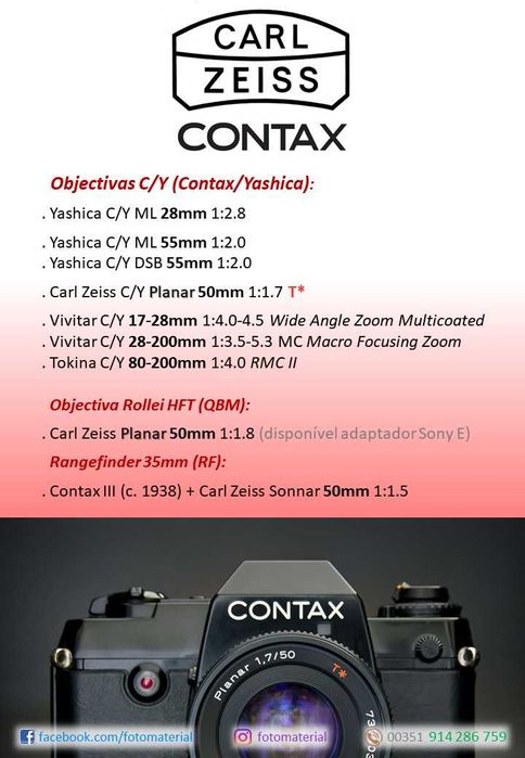 Carl Zeiss Planar 50mm 1.7 T* (Contax / Yashica)