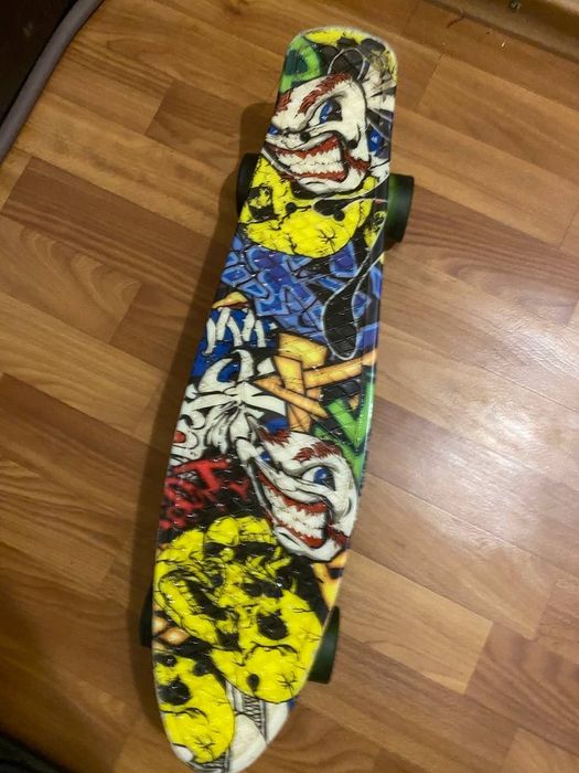 Пенні борд Penny Board "Fish" Joker. Світяться колеса.