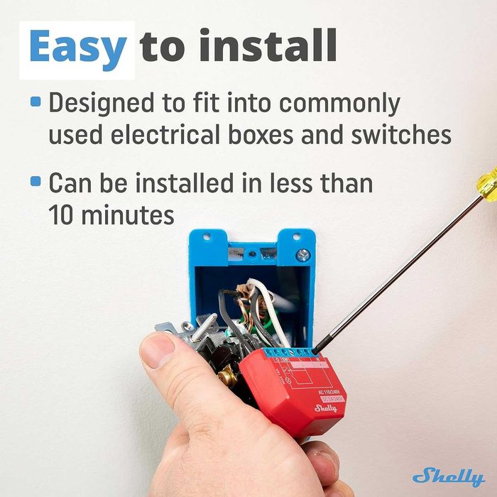 Shelly Plus 1PM  (2 Pack)