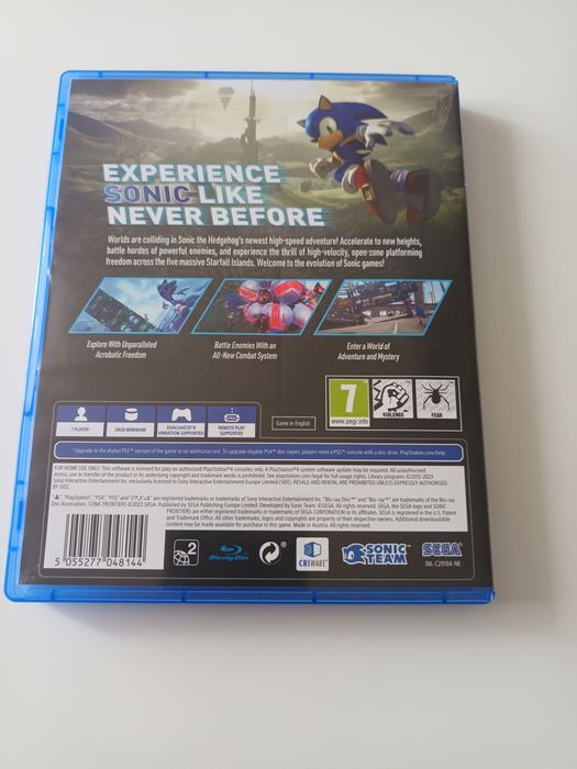 Sonic Frontiers na PS4. Darmowa wysyłka !!!