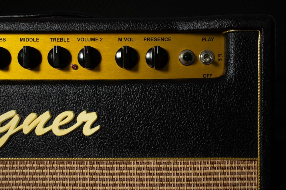 Bogner Shiva EL34 2-Channel 80-Watt 1x12" Guitar Combo with Reverb 2005 - Black with Green Back Panel