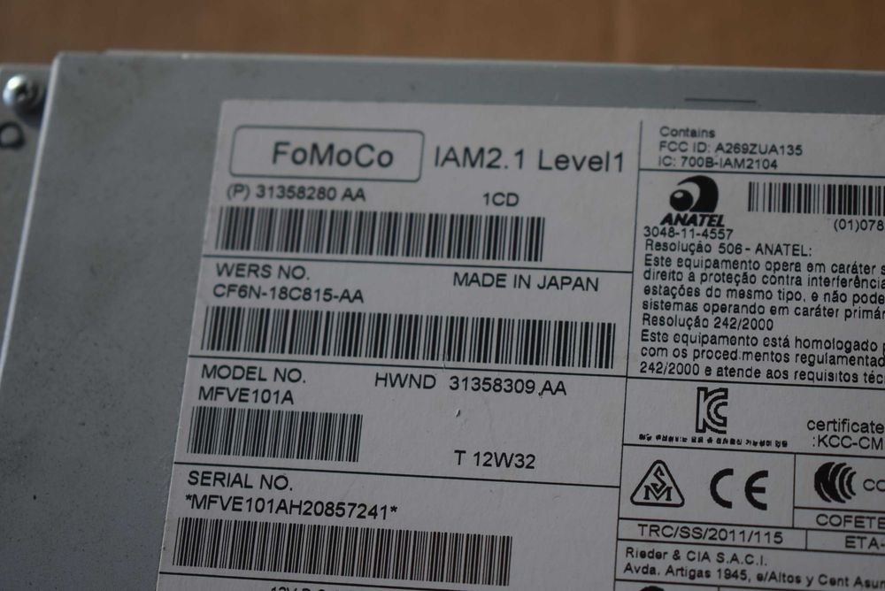 radio cd VOLVO V60 S60 II 11R.