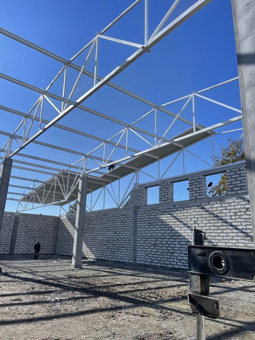 Каркасне будівництво під ключ. Склади, СТО, Ангари, Сендвіч панелі.