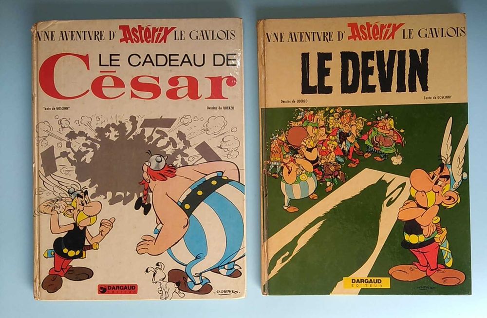 ASTÉRIX - Coleção em capa dura, edição francesa, algumas 1ªs edições.