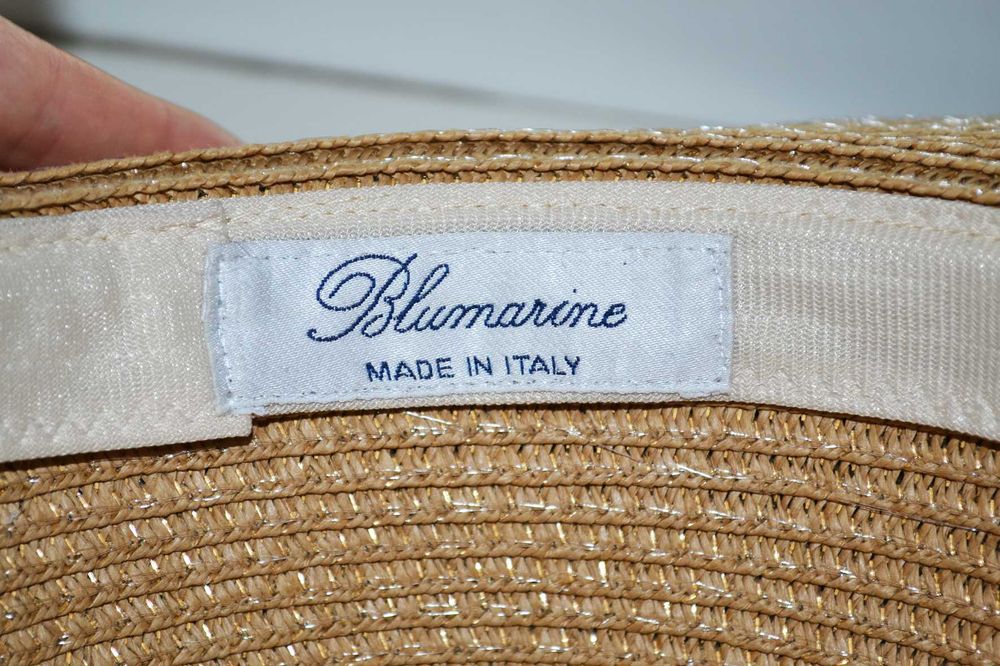 Роскошная соломенная  шляпа с бантом капелюх Blumarine