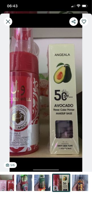 Produtos de beleza