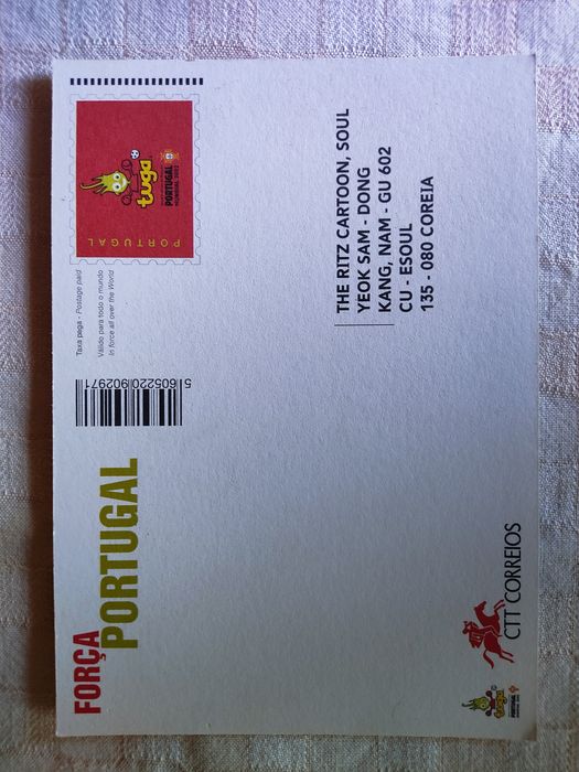 Postal de Portugal para o Mundial 2002