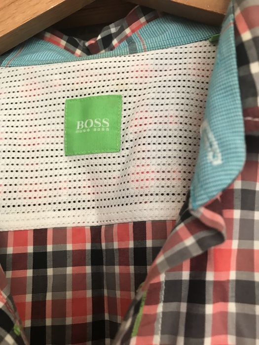 Koszula męska w kratę Hugo Boss r. XL