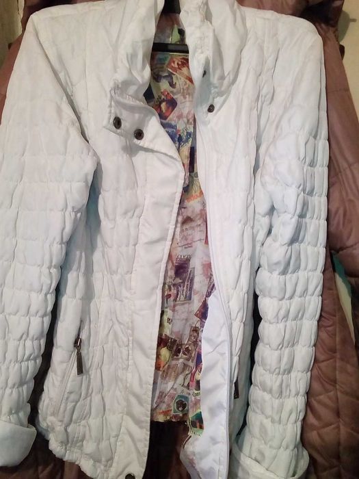 Легка куртка slim fit з наповнювачем, Біла,  44 розмір