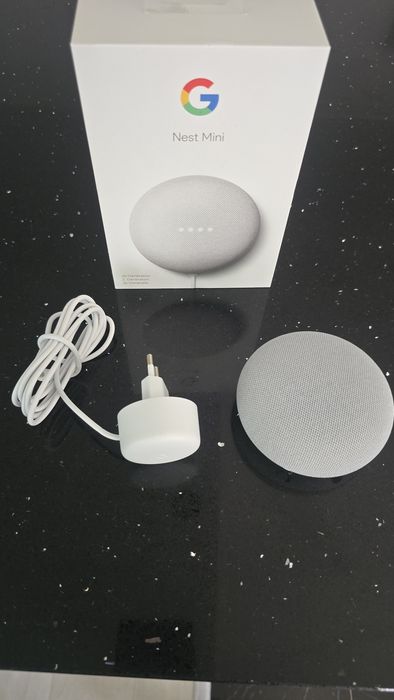Assistente virtual Google Nest Mini branco 2 geração