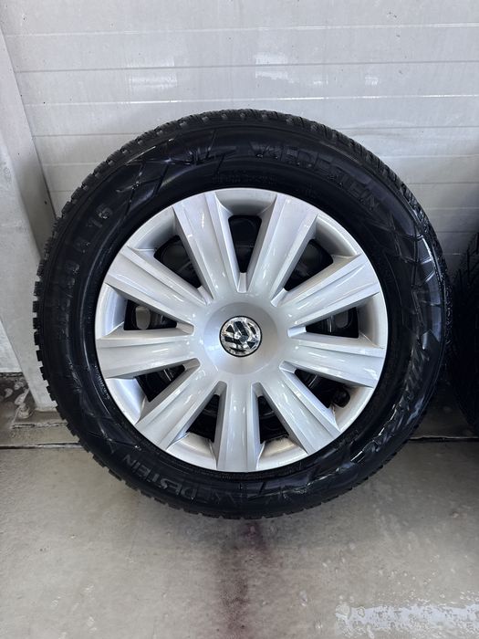 Felgi stalowe 5x112 Vw Sharan z kołpakami i oponami  205/60-16
