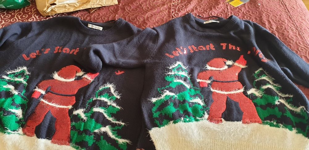 Camisolas giras de Natal