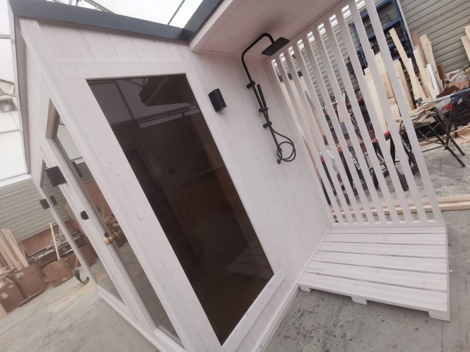 Sauna ogrodowa Premium 4,5x2 m Szatnia  Prysznic Piec  Komplet!