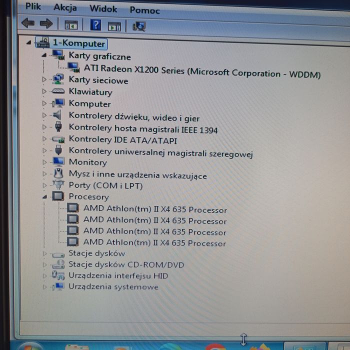 Sprawny  komputr AMD Athlon II X4 635 4x2,9GHz/RAM 6GB/HDD500