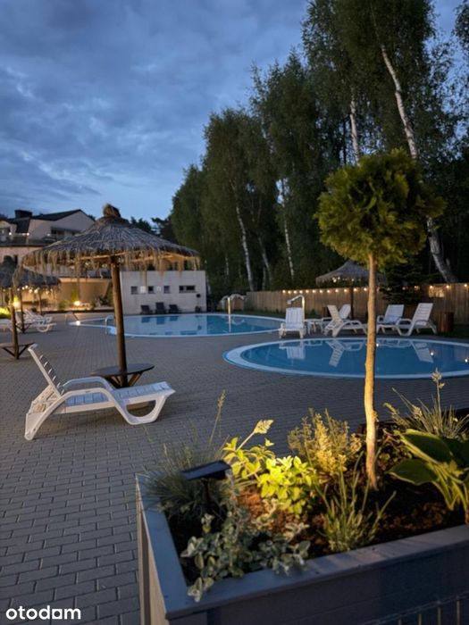 Lato nad morzem, Lux apartament BASENY, kort, parter, taras, parking