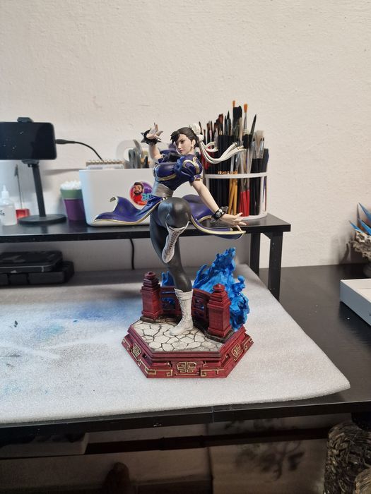 Chun-li estátua impressão 3d