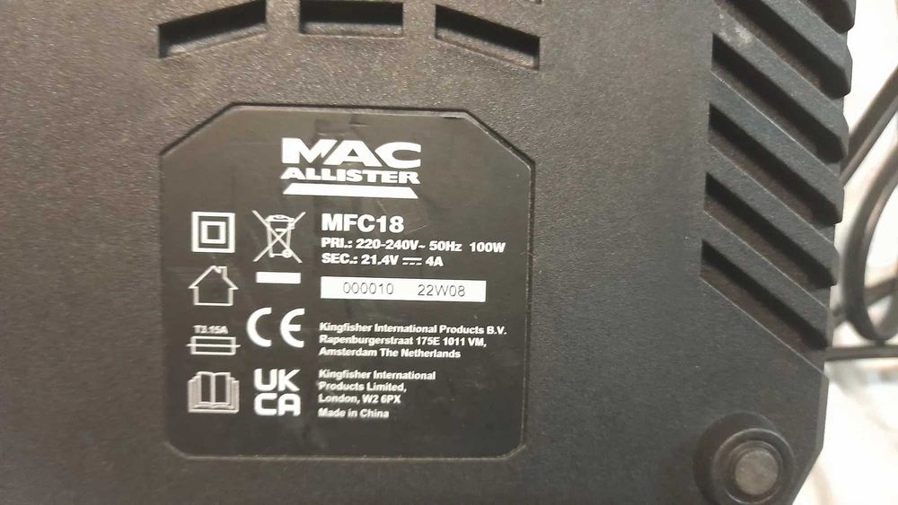 Ładowarka Macallister MFC 18 Solo 18V okazja