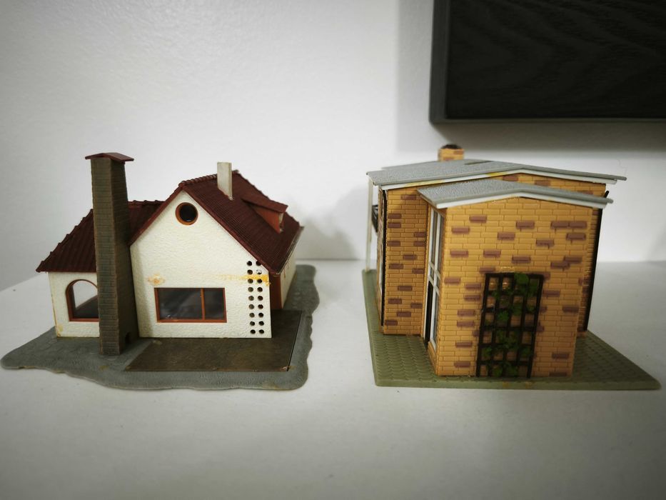 Casas H0 para decoração de maquetes