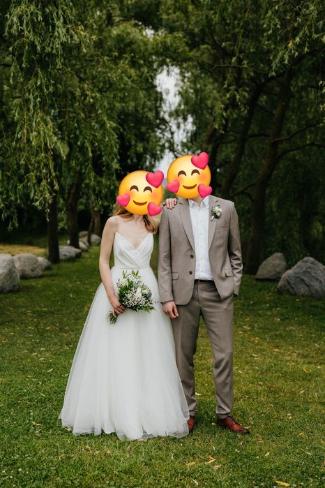 Suknia ślubna XS minimalistyczna prosta