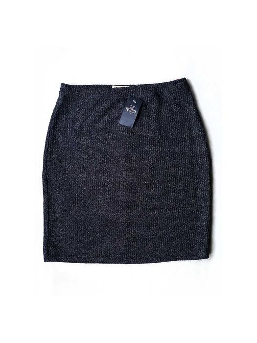 Спідниця Hollister темно cіра меланжева S
