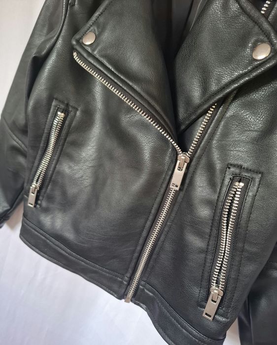 H&M śliczna czarna ramoneska r. 122