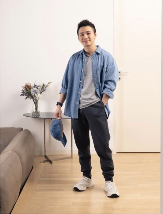 (S, XL) Темно сірі джогери uniqlo dry stretch jogger