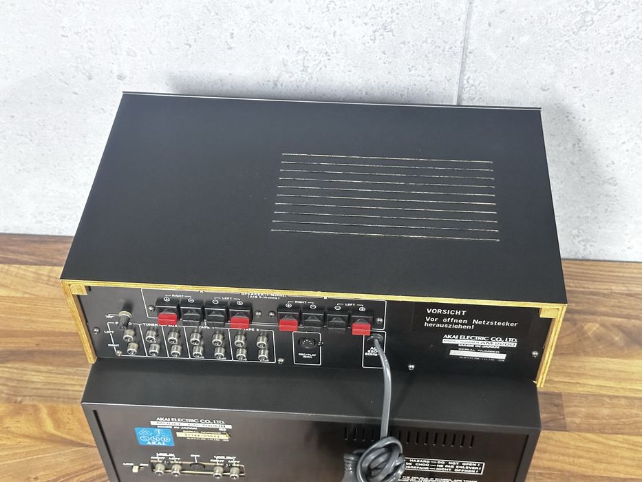 Zestaw Akai AX-2200, CS-702 II magnetofon deck, wzmacniacz,wychyły