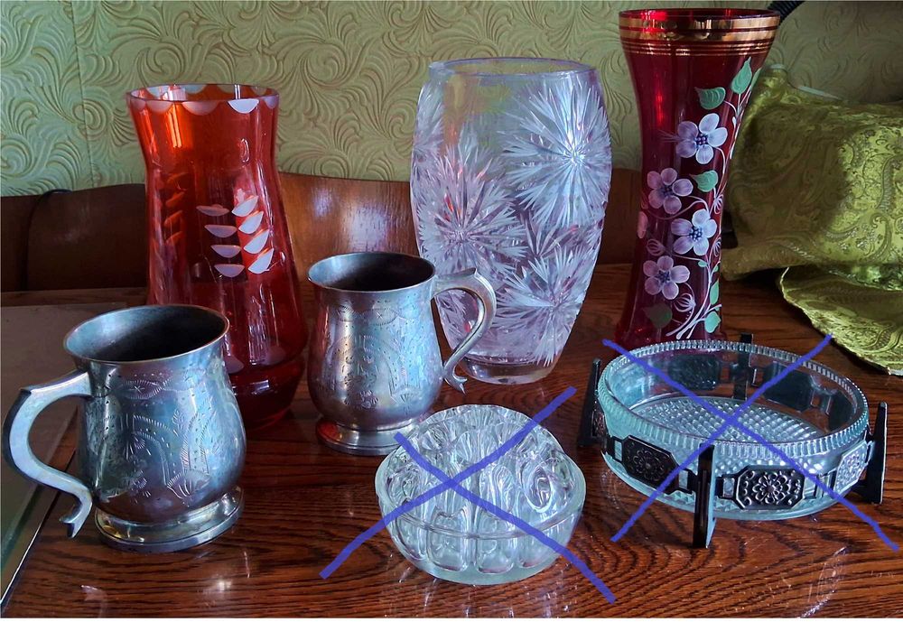 Вазы, блюда, кружки India Wazir Chand. Стопки Nemiroff