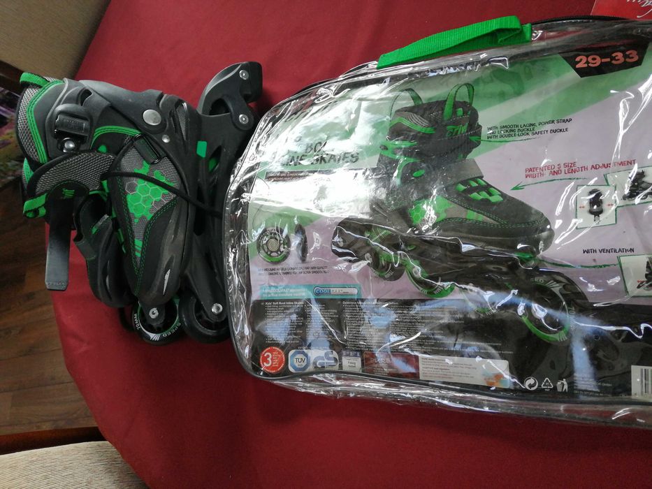 rolki 29-33 + kask jak nowe