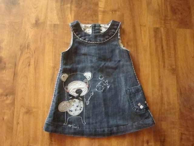 sukienka dziewczęca jeans