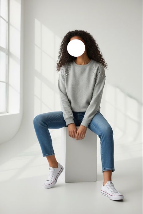 Bluza z długim rękawem S M