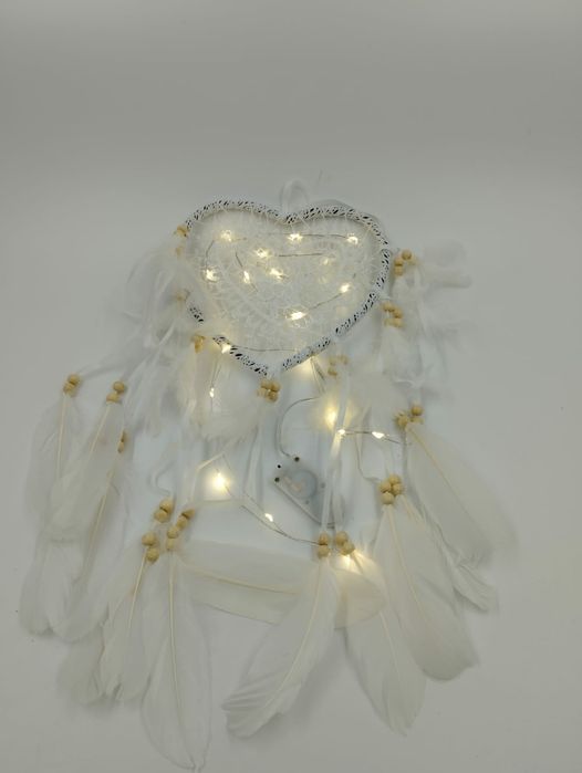 Łapacz snów Railonch w stylu Boho z lampkami led