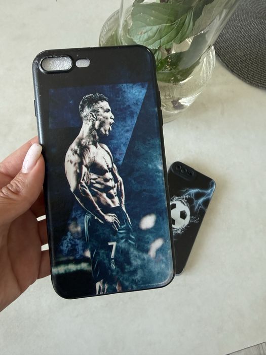 Чохол iphone 7/8+ Plus чехол Adidas Messi Роналду