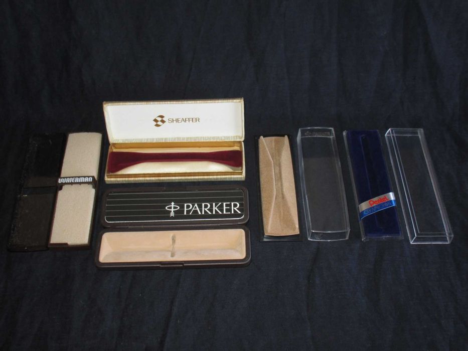 Estojos Canetas Vintage Waterman Parker Pentel Ballograf