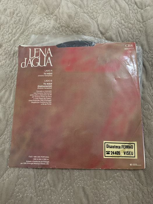 Vinil “Lena D’Água - Tu aqui”